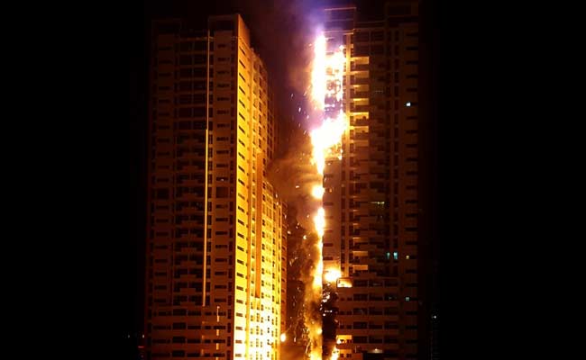 Fire Engulfs UAE Residential Towers