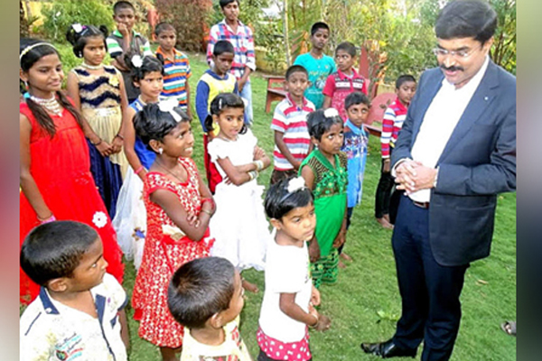 IAS officer lights up his Diwali with the smiles of 22 orphans